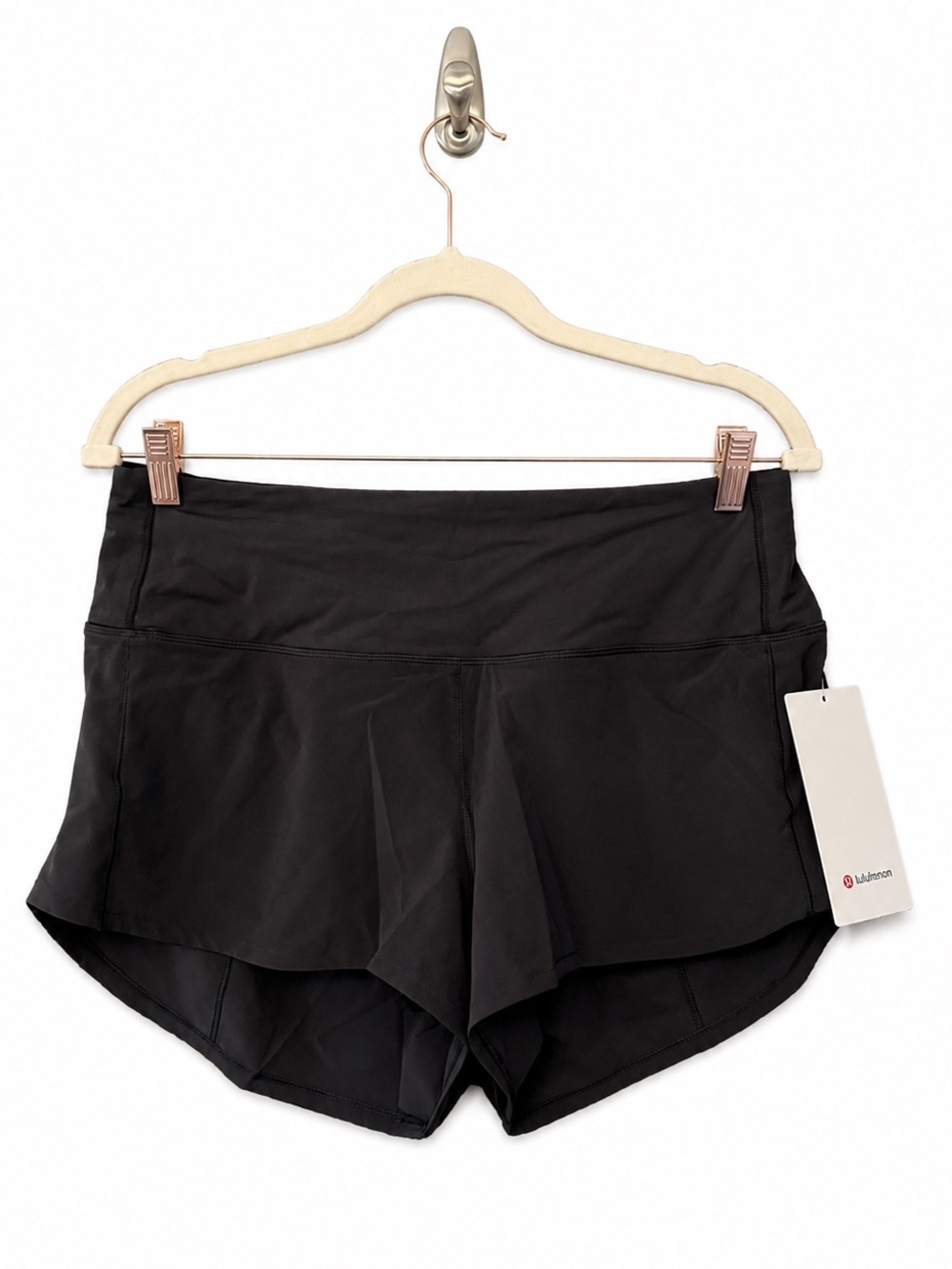 Lululemon Speed Up HR Short 2.5” Black Size 10 NWT